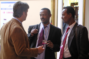 Rucker speaking to Ethiopian delegates