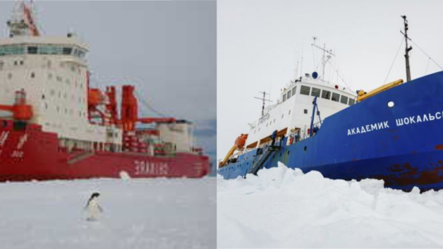 Antarctic ice traps climate researchers and ice breaker z