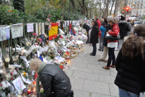 Paris terror victims memorial