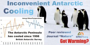 Antarctic penninsula cooling not warming
