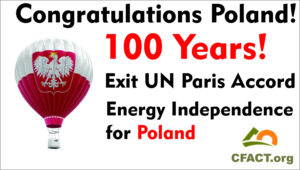 CFACT billboard: Energy independence for Poland! 1