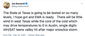 Add yet another aspect to the assault on the Texas deep freeze