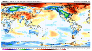Major February global temperature drop reveals the real climate control knob 3