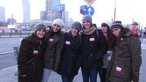 CFACT Warsaw climate rally women