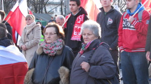 Warsaw climate rally 2 women