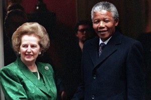 Mandela with Thatcher