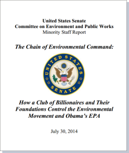 Senate report chain of environmental command cover