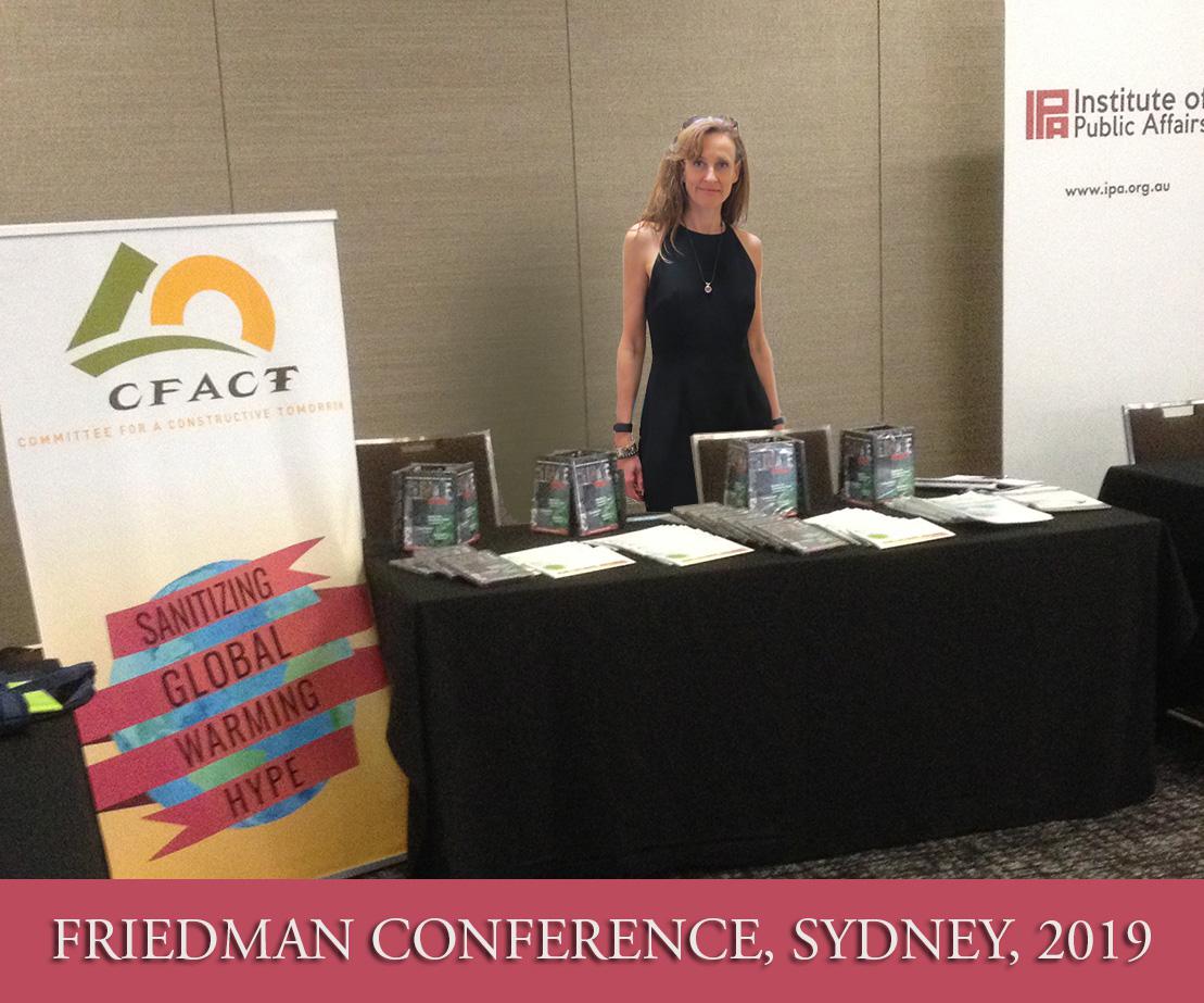 CFACT at the Friedman Conference, 2019, Sydney Australia