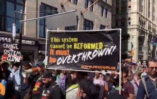 Climate Strikers demand violent revolution to overthrow capitalism in NYC 1