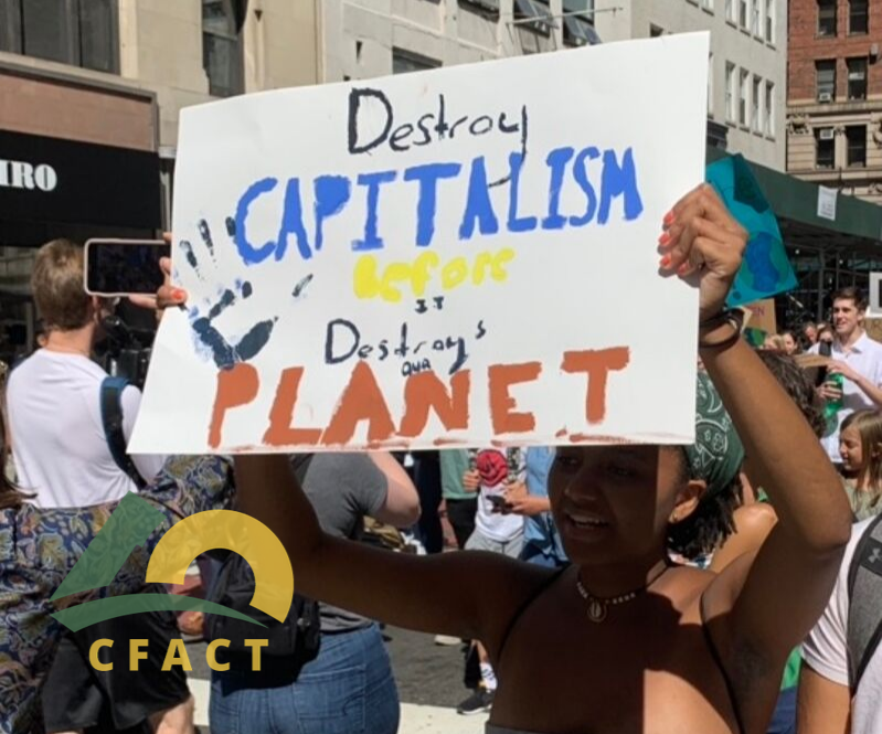 Signs from NYC "Youth Climate Strike" reveal true agenda 9