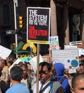 Signs from NYC "Youth Climate Strike" reveal true agenda 8