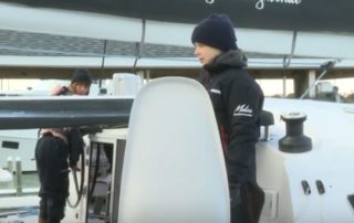 Greta sets sail on new plastic yacht