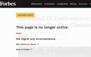 Forbes pulls Shellenberger apology for climate scare