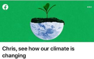 Facebook climate center shows hurricanes and fires are nature not climate 1