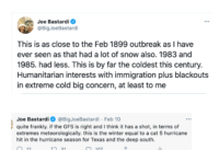 Add yet another aspect to the assault on the Texas deep freeze 1