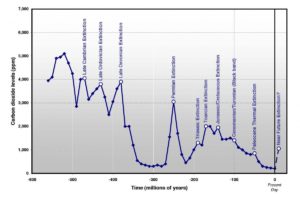The CO2 “Hockey Stick” curve shields the history of Earth’s historical levels of CO2
