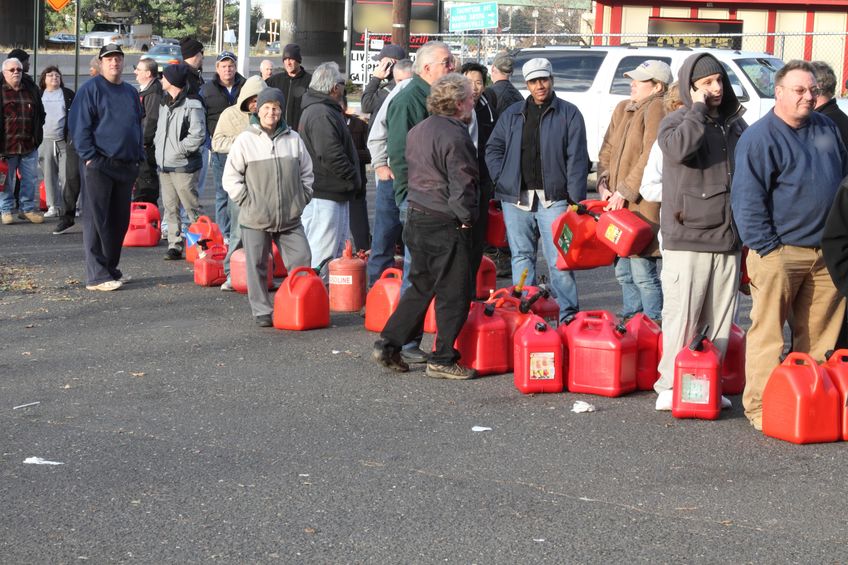 Gas shortage -- Toilet paper 2.0