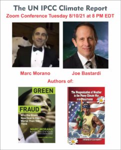 The UN's "Code Red" climate report Zoom tonight @ 8 PM EDT 2