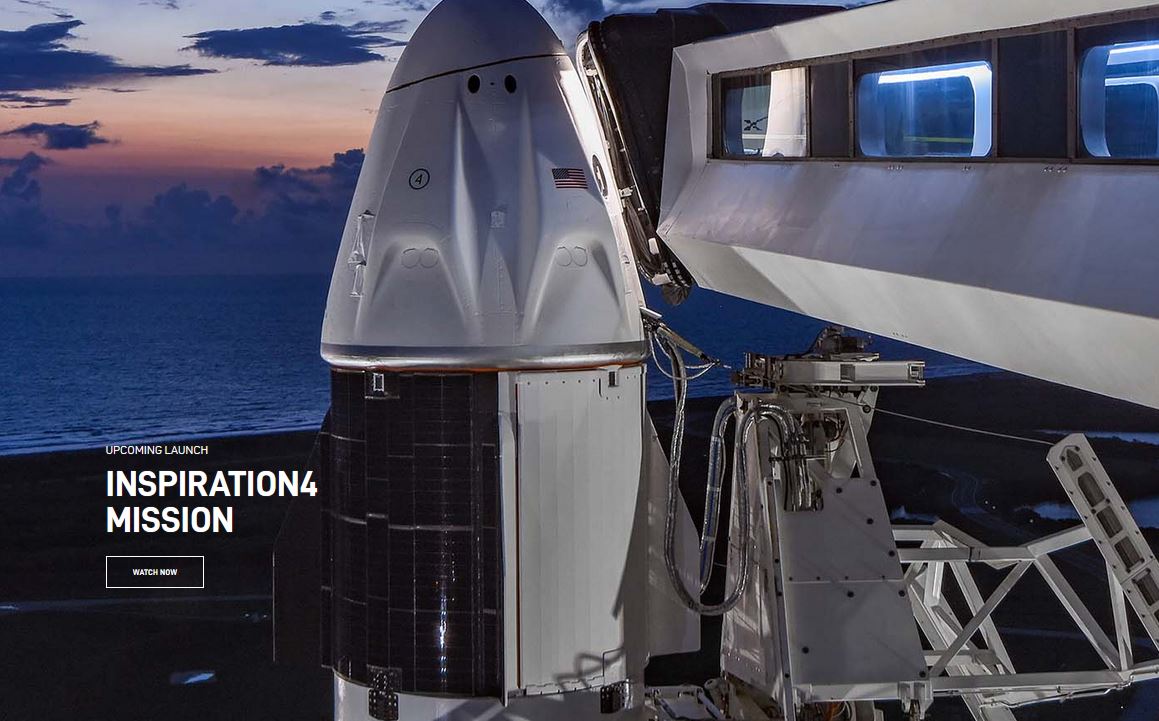 SpaceX Inspiration 4 to launch 4 civilians into orbit WATCH LIVE 8 PM EDT TONIGHT 1