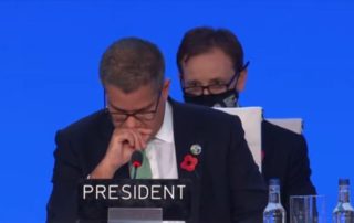 COP 26 president apologizes in tears