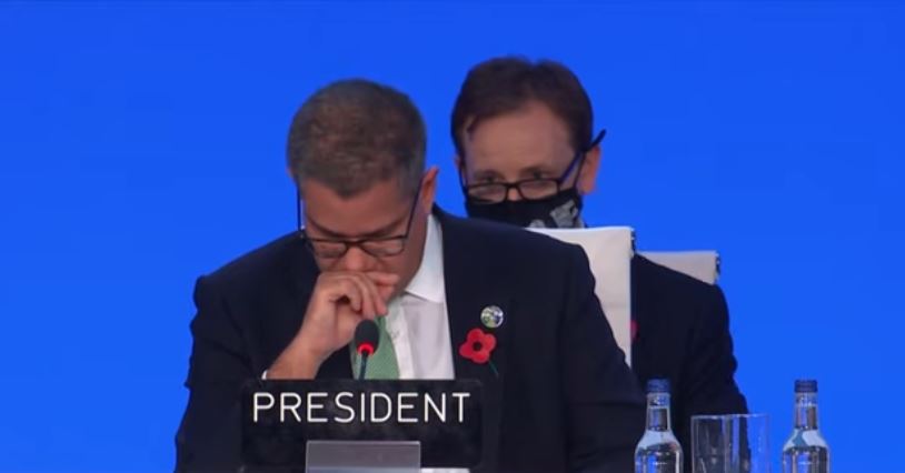 COP 26 president apologizes in tears