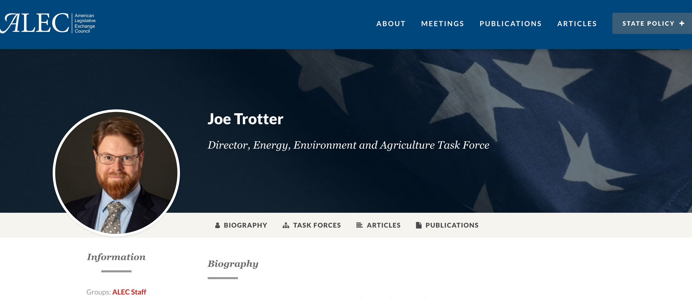 Environmentalism and federalism with ALEC's Joe Trotter