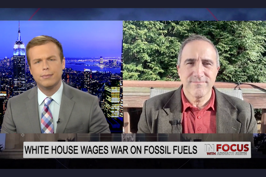 CFACT's Morano on OAN TV "praises" Biden's fossil fuel ban in fed buildings