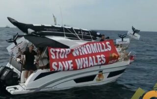 WATCH: CFACT's offshore save the whales from wind turbines protest 1