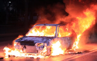 Bad news, good news: cars burning in France
