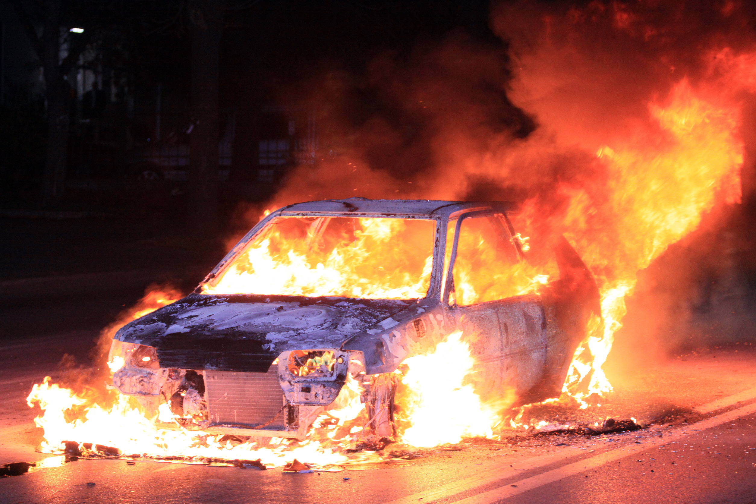 Bad news, good news: cars burning in France