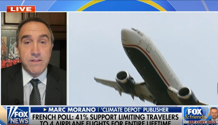 Morano on Fox and Friends: Movement to restrict airline travel to four flights per person per LIFETIME 1