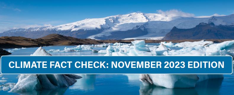 November 2023 climate fact check