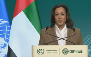 Vice President Harris plays Santa Claus as Christmas comes early at COP28