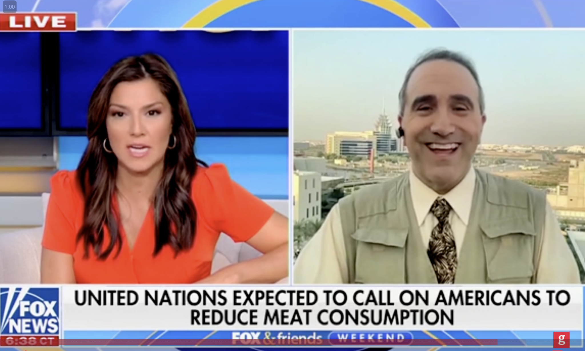 Watch Morano on Fox & Friends live from Dubai