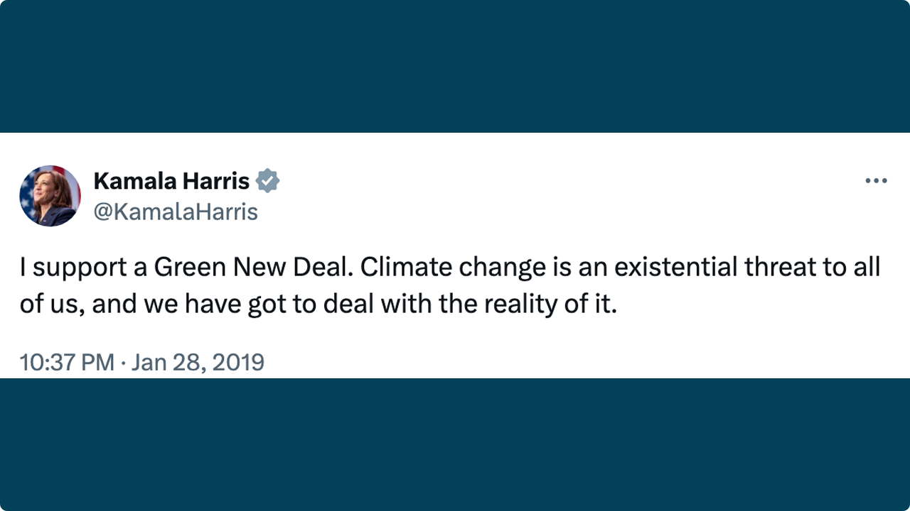Kamala Harris will put climate alarmism about conservation
