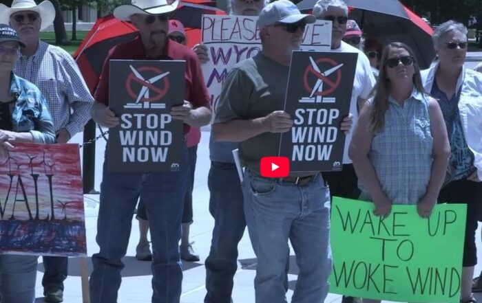 Watch Wyoming rally against wind power and for eagles