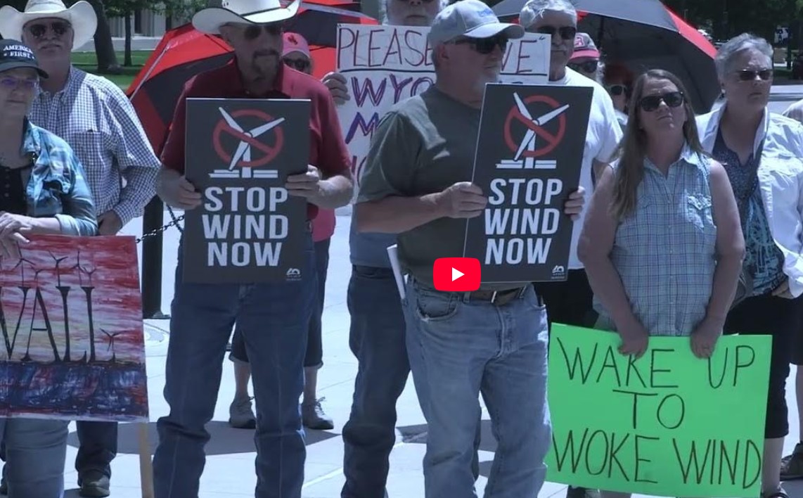 Watch Wyoming rally against wind power and for eagles