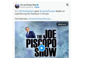 Morano on Joe Piscopo radio show: Hot summer days in Europe? Get an AC! 1