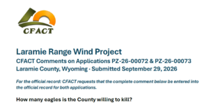 CFACT Report asks how many eagles may Laramie wind kill?