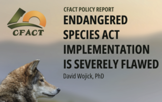 New CFACT Report: ESA Implementation Is Severely Flawed