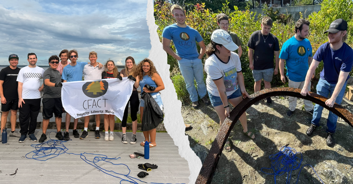 CFACT Collegians Go Fishing for Junk