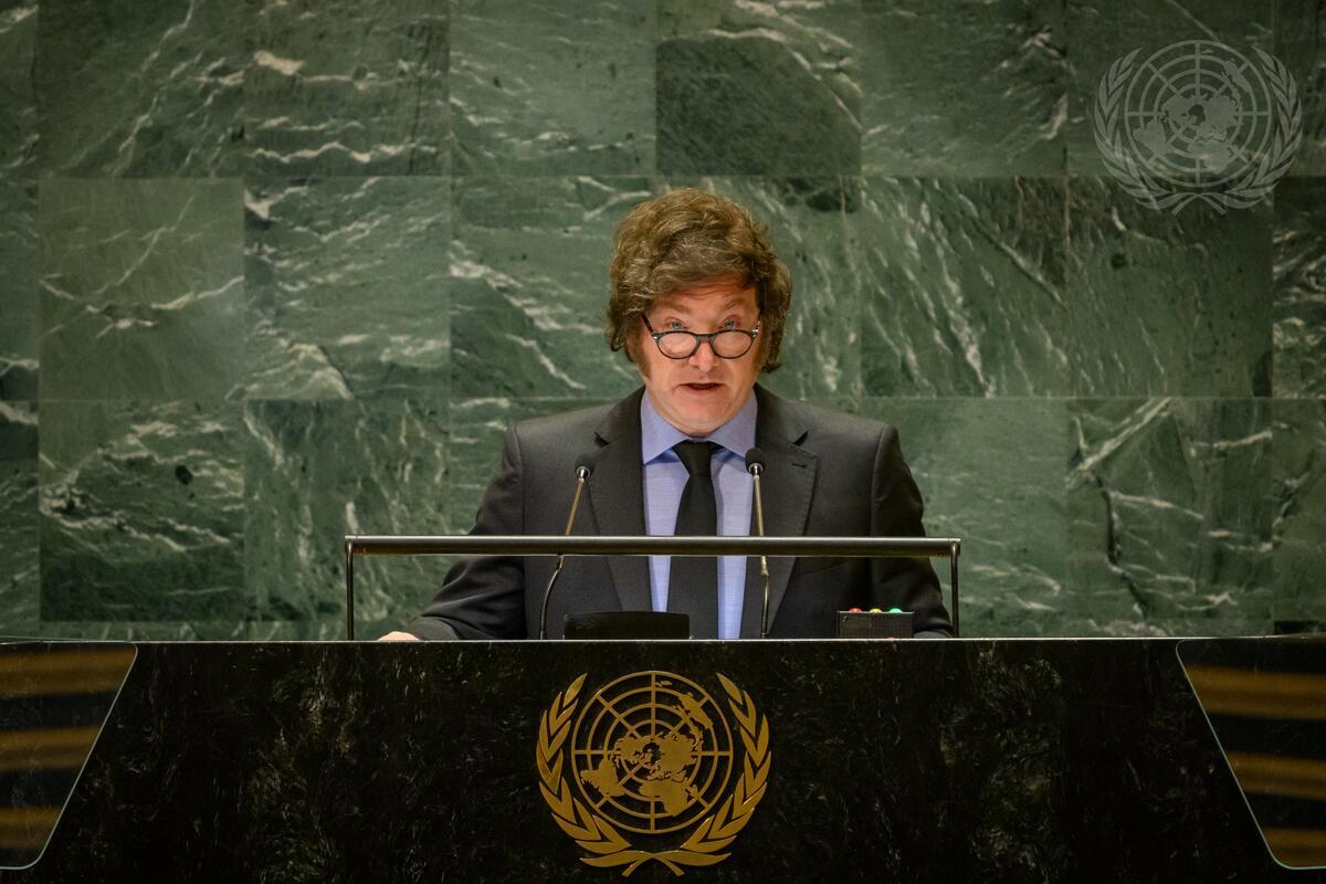Argentina President Milei took on the UN