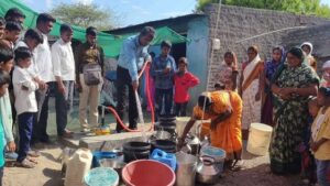 CFACT drills drinking well for Mahada housing settlement in India 1