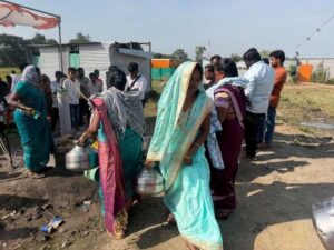 CFACT drills drinking well for Mahada housing settlement in India 2