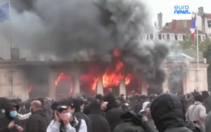 The Left set France on fire -- watch Limoges city hall collapse 1